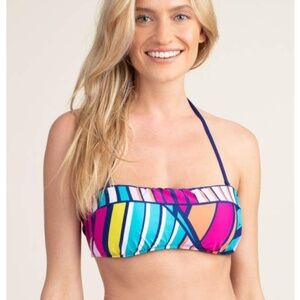 Trina Turk Catch A Wave Bandeau Bikini Top